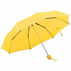 Зонт складной 24см, желтый, купол 95см