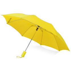 Зонт складной полуавтоматический d94 х (39,5) 52,5 см, полиэстер, сталь, пластик, желтый
