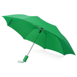Зонт складной полуавтоматический d94 х (39,5) 52,5 см, полиэстер, сталь, пластик, зеленый