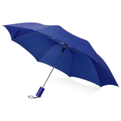 Зонт складной полуавтоматический d94 х (39,5) 52,5 см, полиэстер, сталь, пластик, синий