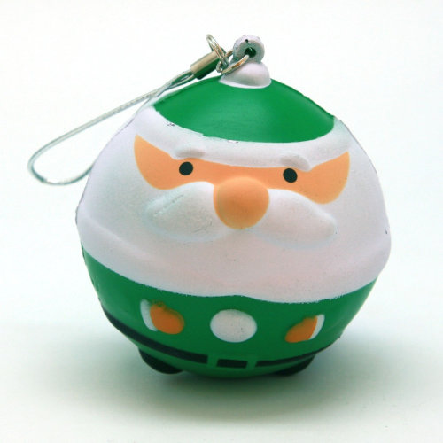 Антистресс-игрушка новогодняя "Дед Мороз", 7см зеленый