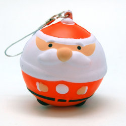 Антистресс-игрушка новогодняя "Дед Мороз", 7см оранж