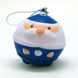 Антистресс-игрушка новогодняя "Дед Мороз", 7см синий