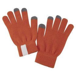 Сенсорные перчатки Scroll, акрил, оранжевые
