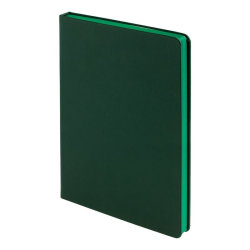 Ежедневник Shall, недатированный, 15х21 см, софт-тач, зеленый