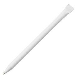 Ручка шариковая из цветного картона, белая