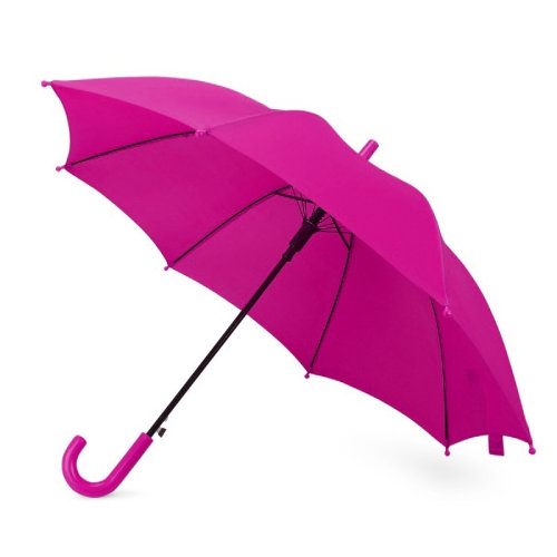 Зонт-трость детский 84см фуксия