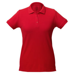 Рубашка поло женская 170 г/м² красный