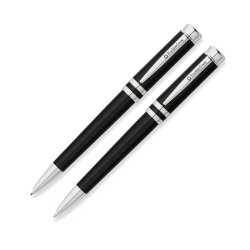 Набор: шариковая ручка и карандаш 0,9 мм FranklinCovey, латунь и лак, черный
