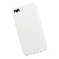 Чехол для iPhone 7 Plus / 8 Plus пластиковый прорезиненный, белый