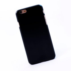 Чехол для iPhone 6 / 6S пластиковый прорезиненный, чёрный