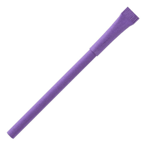Ручка шариковая с колпачком, бумага, фиолетовая