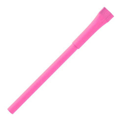 Ручка шариковая с колпачком, бумага, розовая