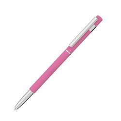 Ручка шариковая СТАР, покрытие soft touch, цвет розовый