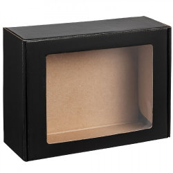 Коробка с окном 25,9х19,7х9см черная